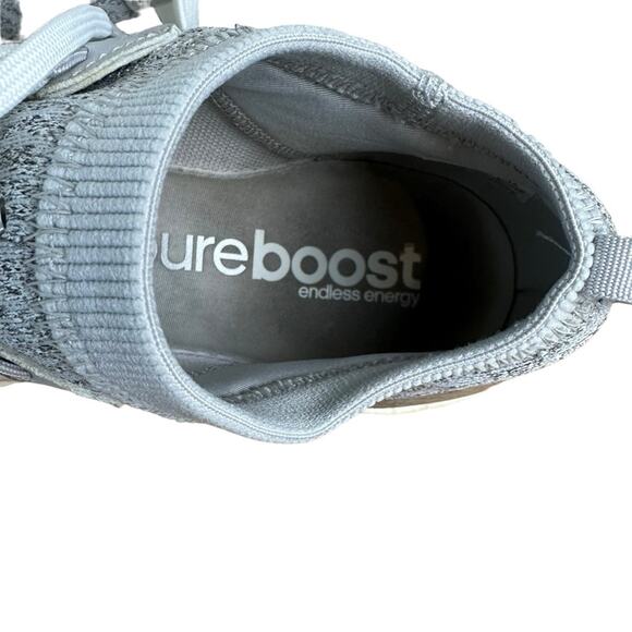 Adidas Pure Boost XG Gray Knit Running Shoes Size 8.5 - Picture 4 of 9